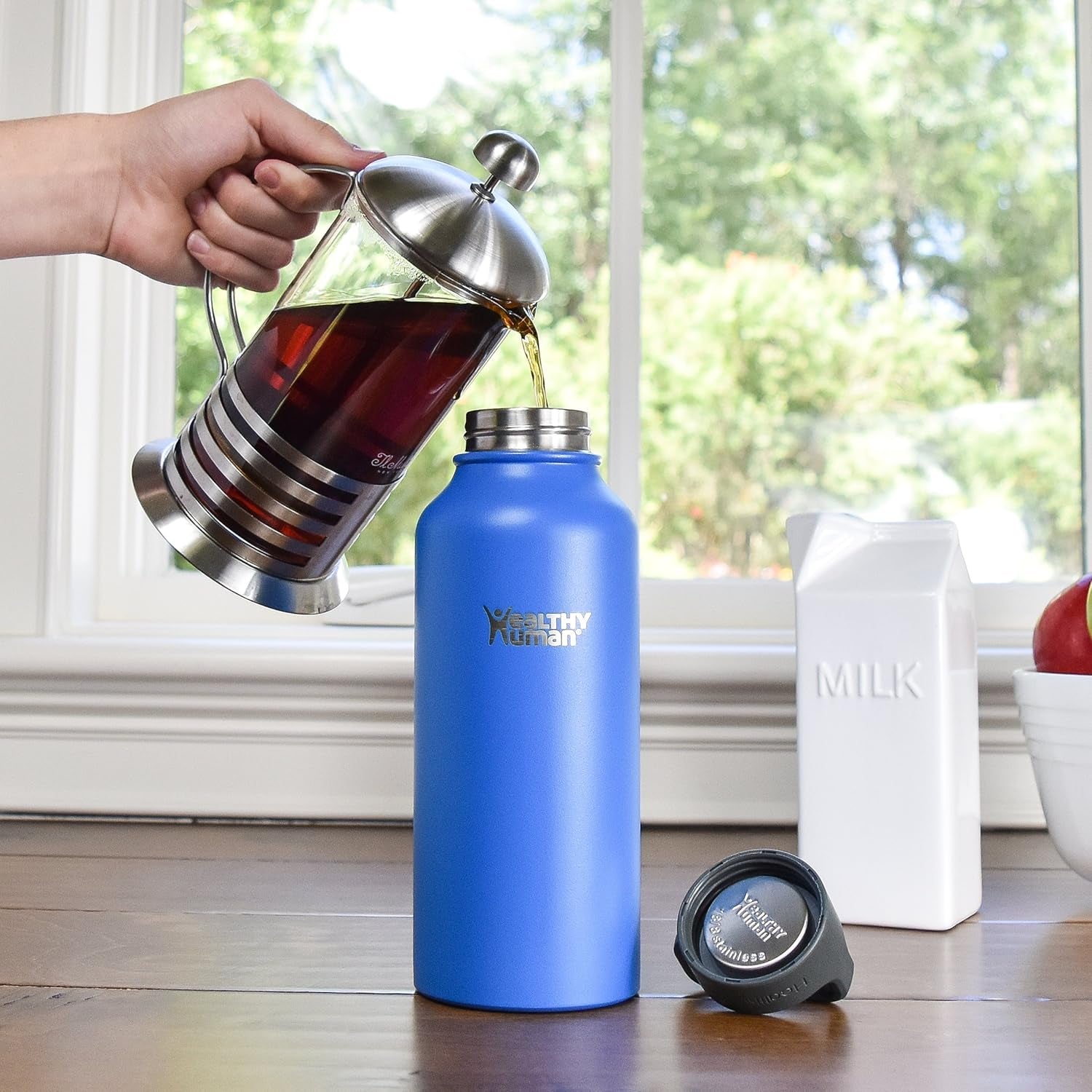 Stainless Steel Water Bottle | Double Walled Vacuum Insulated Water Thermos for Adults | Eco-Friendly Travel Bottles with Leak Proof Lid (Bahama, 32 Oz/ 946 ML)