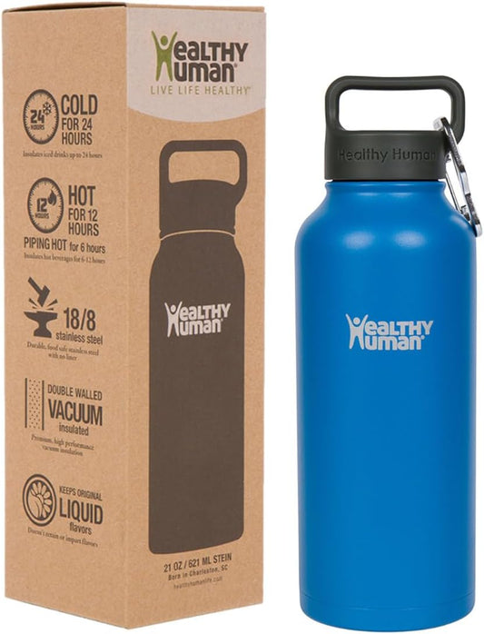 Stainless Steel Water Bottle | Double Walled Vacuum Insulated Water Thermos for Adults | Eco-Friendly Travel Bottles with Leak Proof Lid (Bahama, 32 Oz/ 946 ML)